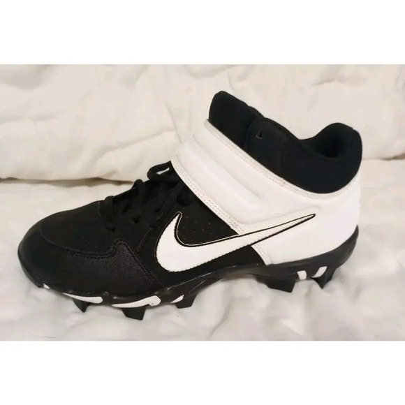 Nike Alpha Huarache Mid Varsity Men's 8.5 New Rubber Baseball Cleats AO7956-003 - Picture 3 of 10